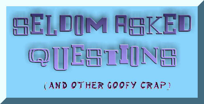 Seldom Asked Questions and Other  Goofy Crap